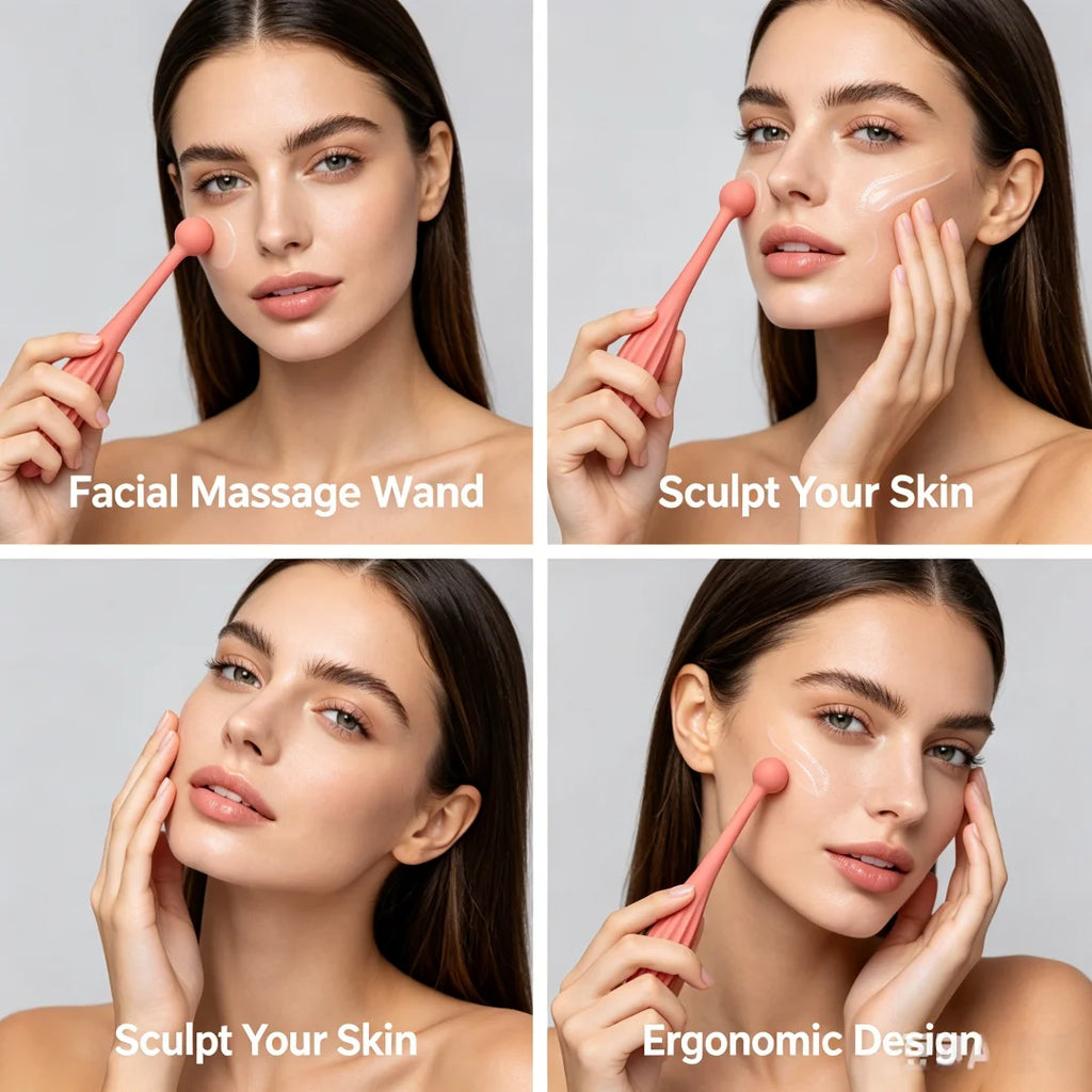 Portable Face Massage Stick Facial Roller Massager Skin Care Lifting Beauty Multi-functional Tool Travel Accessories for Women