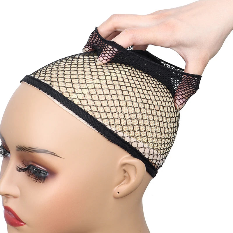 Hairnets good Quality Mesh Weaving Black Wig Hair Net Making Caps Weaving Wig Cap Hair Nets