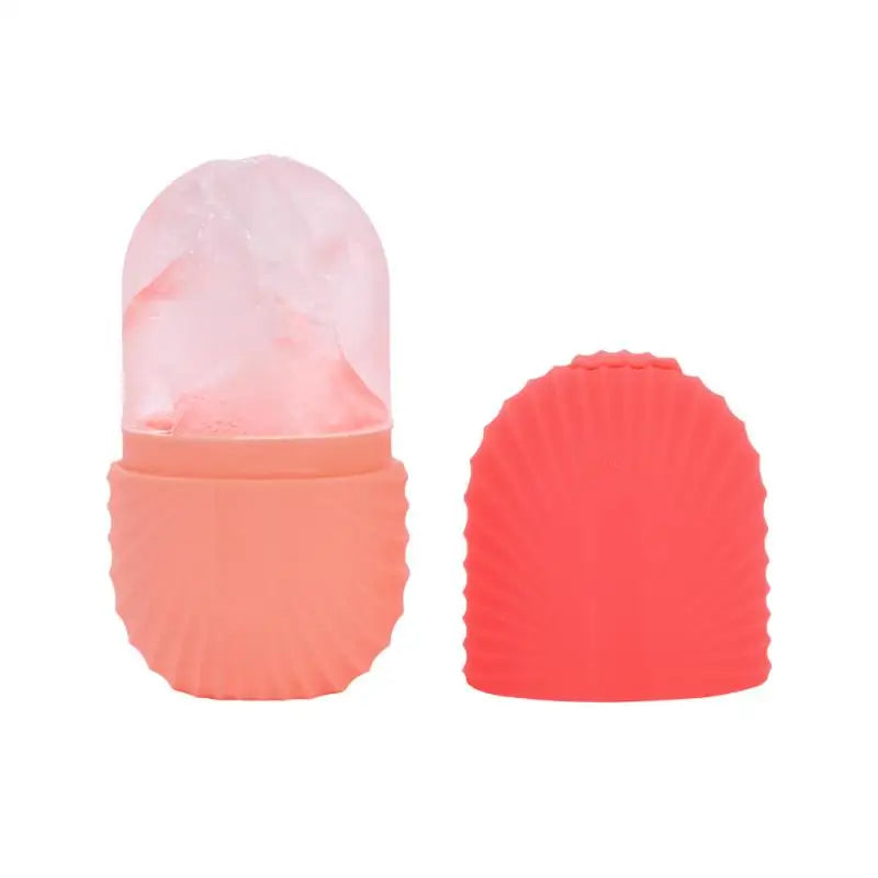 Silicone Ice Mold 1Pcs Shell Pattern For Face Ice Roller Beauty Soothing Skin Tightening Puffiness Cooling At Home