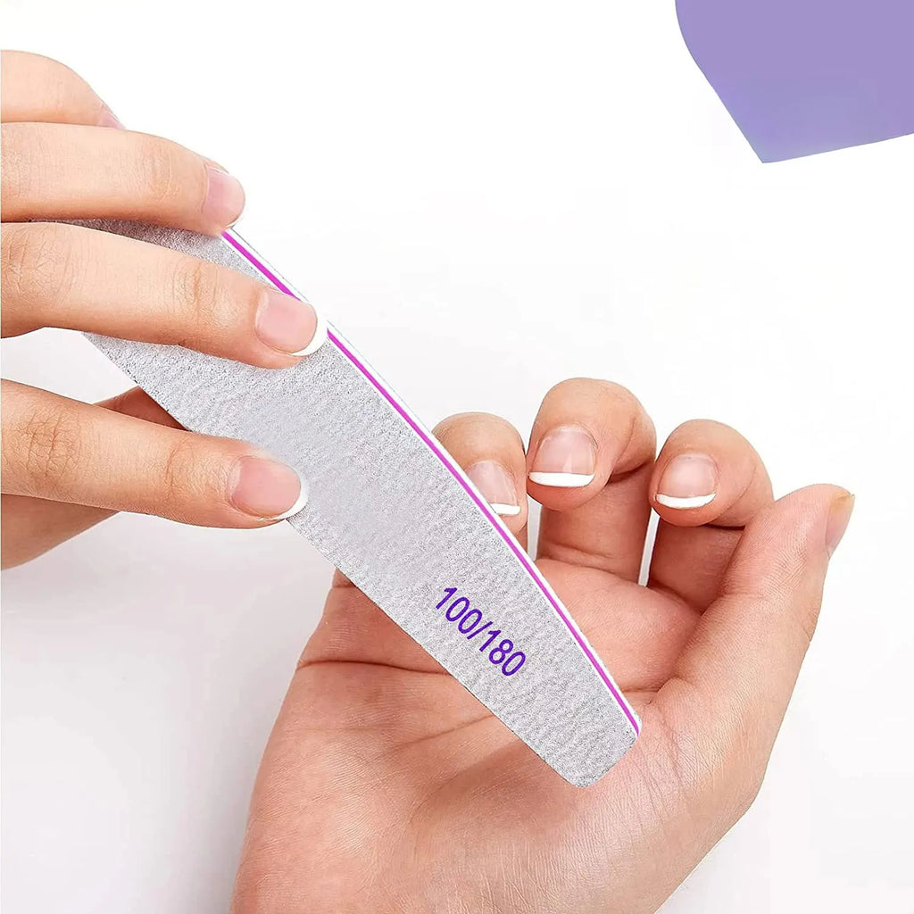 5/10pcs Each package Professional nail files Reusable double-sided sanding board nail shaping beauty tools.
