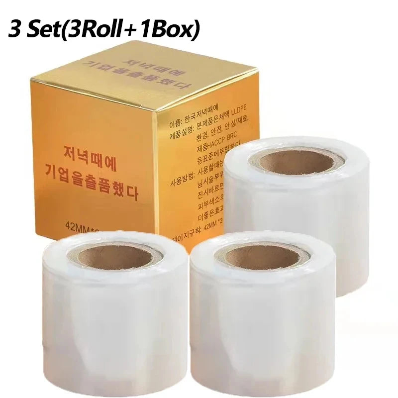 1/5/10p Tattoo Eyebrow Microblading Preservative Film Plastic Wrap/Box 42mm*200m Tattoo Accessory Semi Permanent Makeup Supplies