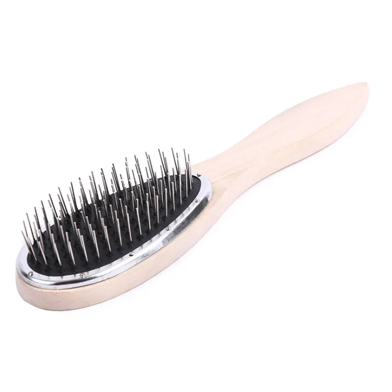 Professional Detangling Steel Comb - Anti-Static Wig Brush for Hair Extensions Styling Training Tool