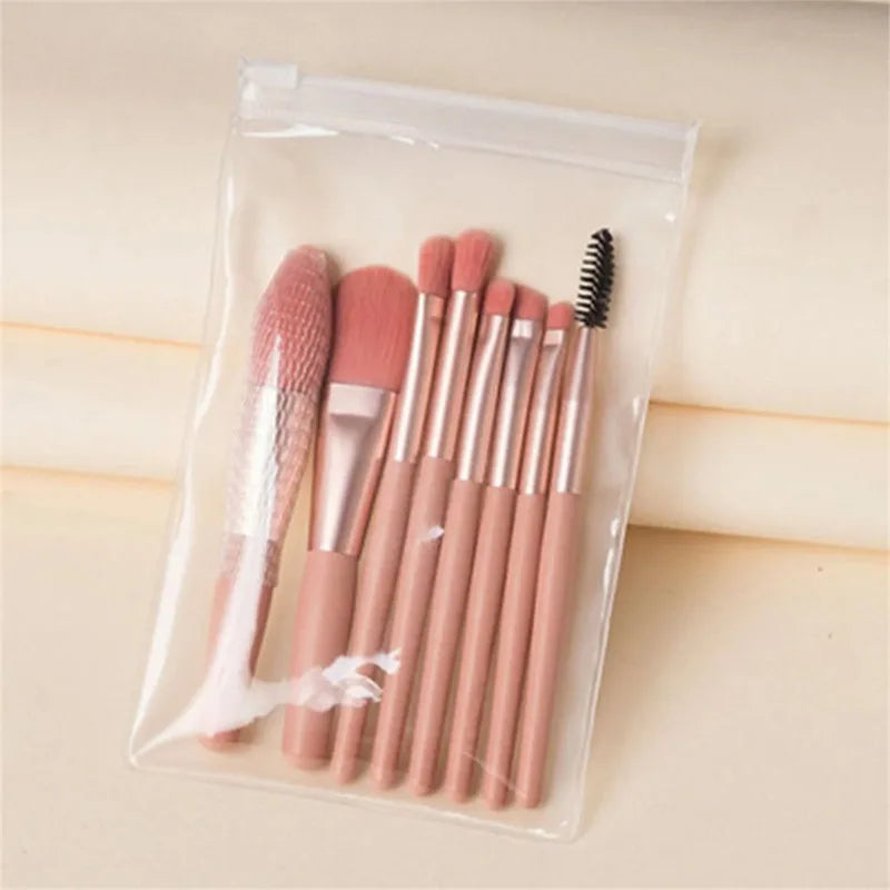 8Pcs Soft Fluffy Makeup Brushes Set Kabuki Blending Foundation Blush Powder Eyeshadow Beauty Tools for Cosmetics