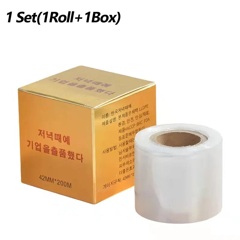 1/5/10p Tattoo Eyebrow Microblading Preservative Film Plastic Wrap/Box 42mm*200m Tattoo Accessory Semi Permanent Makeup Supplies