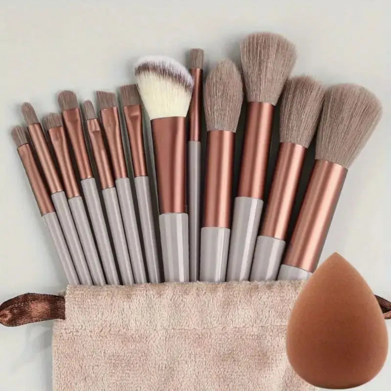 Professional Makeup Brush Set - Soft Fluffy Kabuki & Blending Brushes for Foundation, Powder, Eyeshadow | Beauty Tools Kit