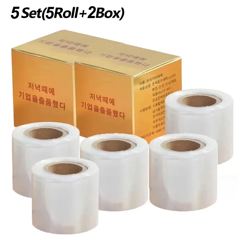 1/5/10p Tattoo Eyebrow Microblading Preservative Film Plastic Wrap/Box 42mm*200m Tattoo Accessory Semi Permanent Makeup Supplies