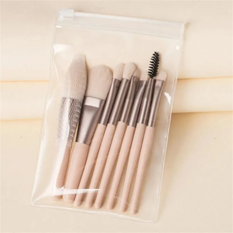 8Pcs Soft Fluffy Makeup Brushes Set Kabuki Blending Foundation Blush Powder Eyeshadow Beauty Tools for Cosmetics