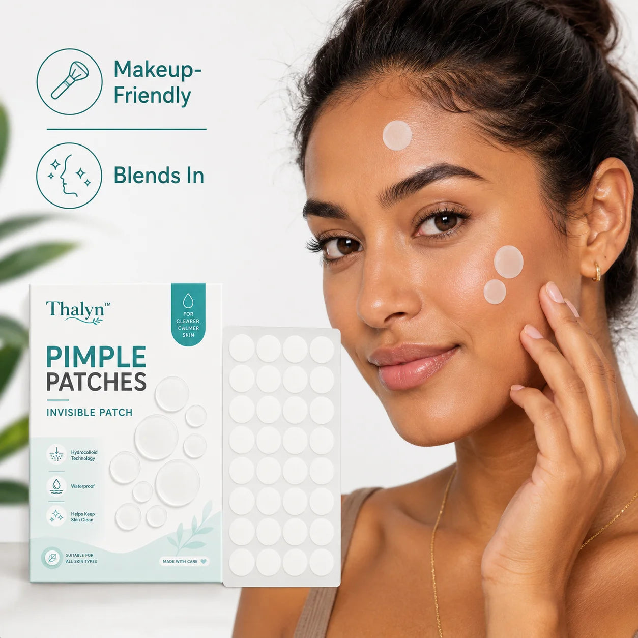 400PCS Large Round Pimple Patches White Invisible Acne Patch Skin Cover Sticker Makeup Patch Daily Skincare Beauty Patch