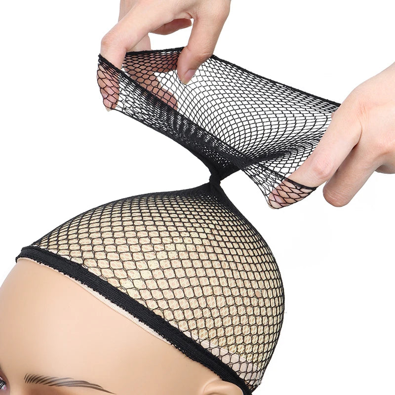 Hairnets good Quality Mesh Weaving Black Wig Hair Net Making Caps Weaving Wig Cap Hair Nets