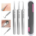 German Ultra-fine No. 5 Cell Pimples Blackhead Clip Tweezers Beauty Salon Special Scraping & Closing Artifact Acne Needle Tool