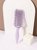 Curling Styling Brush - Hollow Massage Comb, Nylon Mane, ABS Plastic Handle, Comfortable Grip Special for Real Hair Wigs